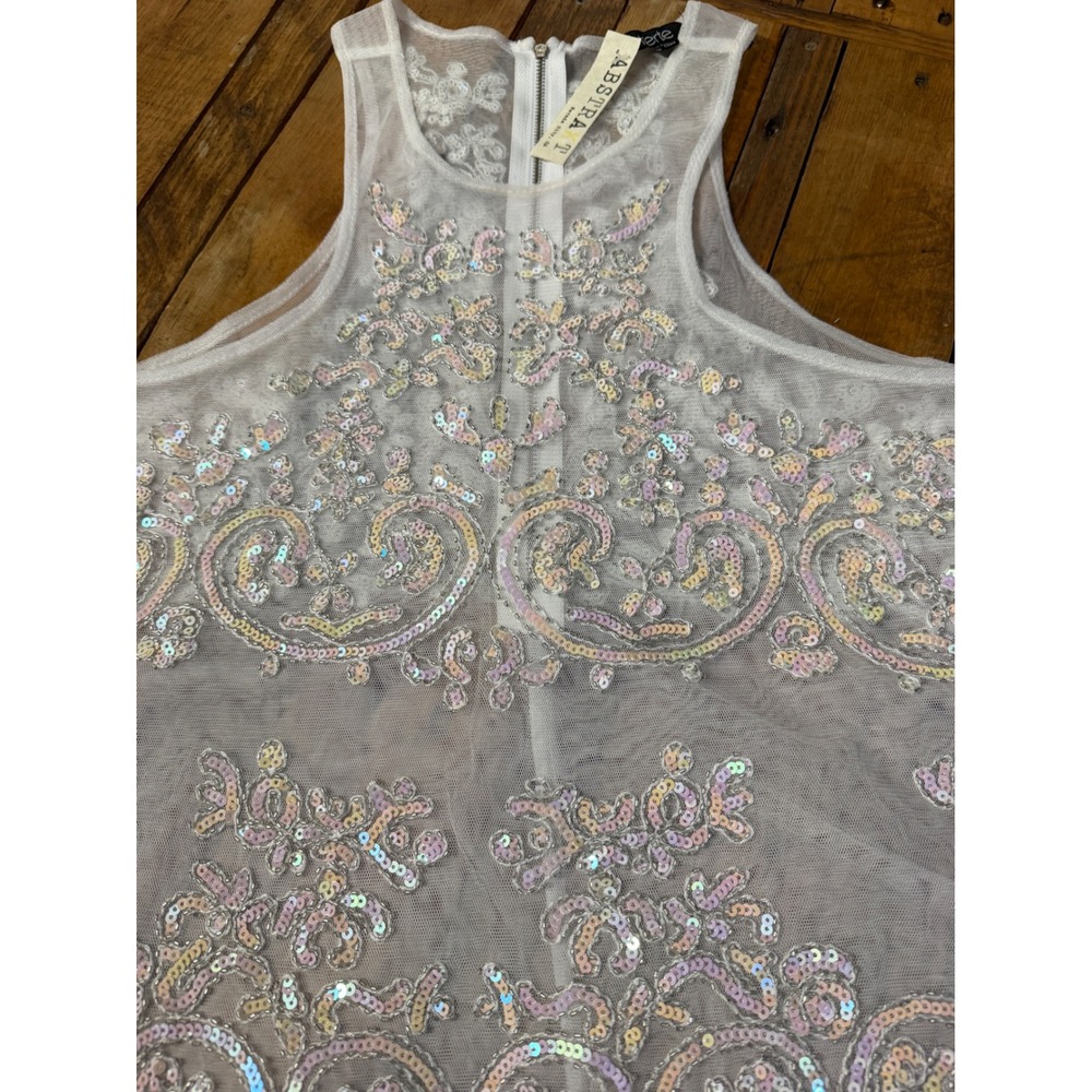 Mesh Sequin Tunic Top Women's L Fairycore Whimsigoth Ethereal Festival Y2K - Picture 5 of 10
